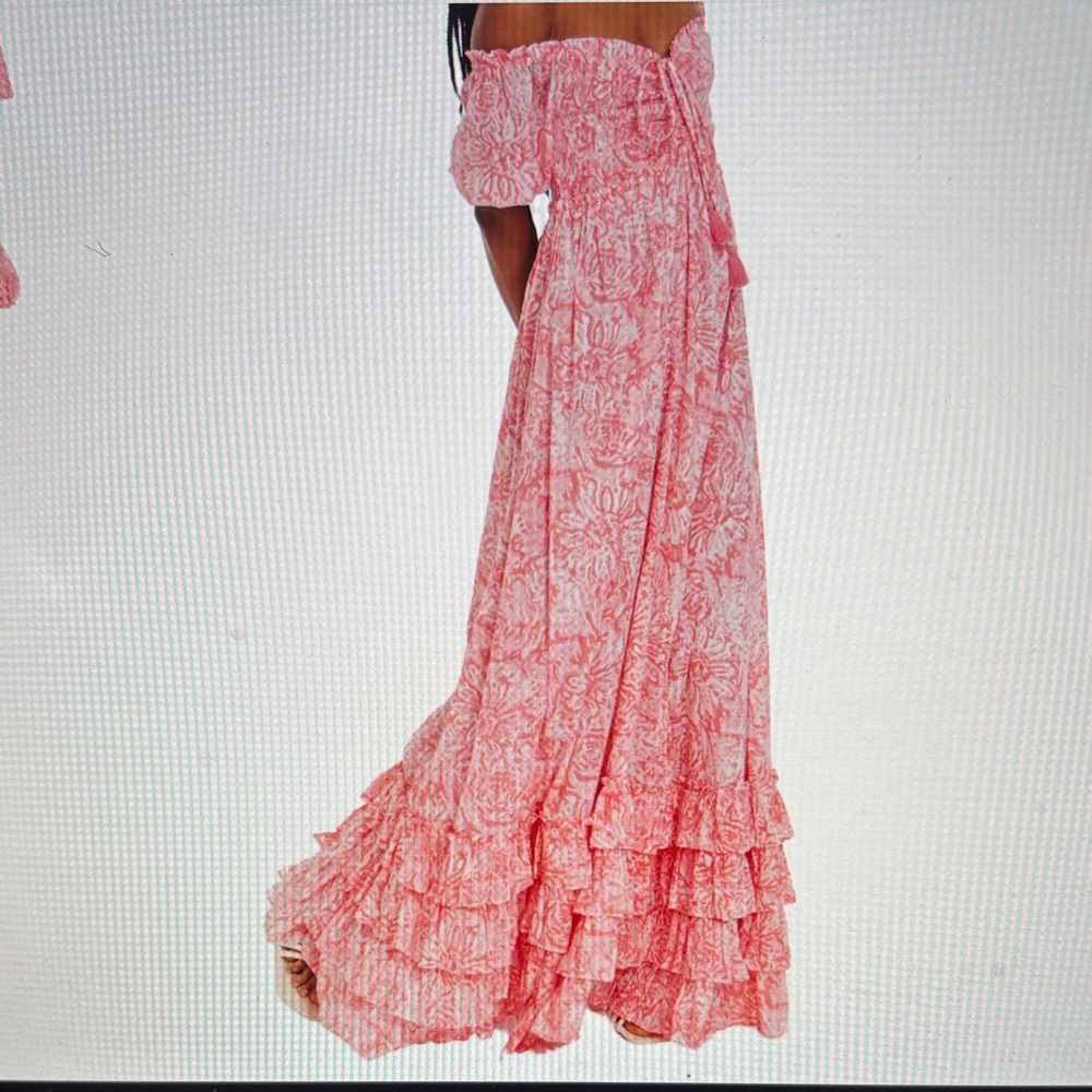 Allison New York Sienna Maxi Dress, in Pink Rose